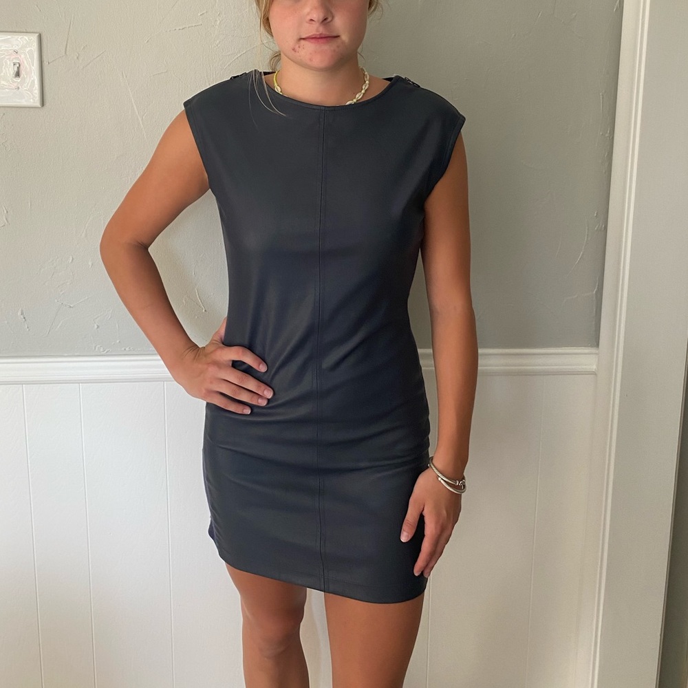 BCBG leather dress
